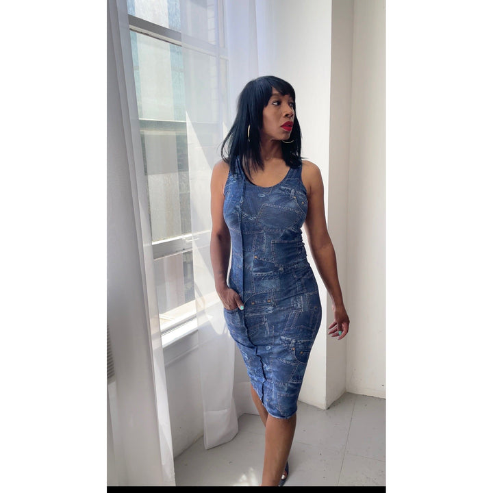 Catch dress (denim)