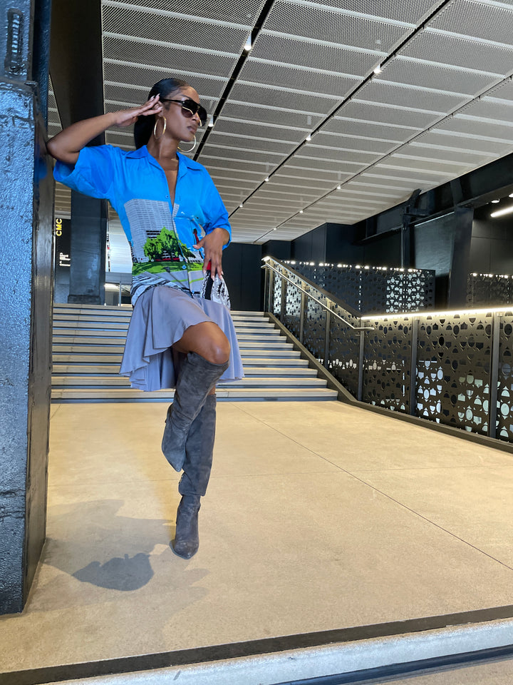 Moto mini dress